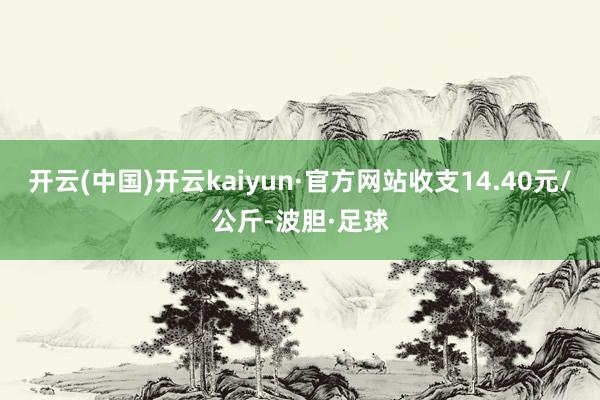 开云(中国)开云kaiyun·官方网站收支14.40元/公斤-波胆·足球