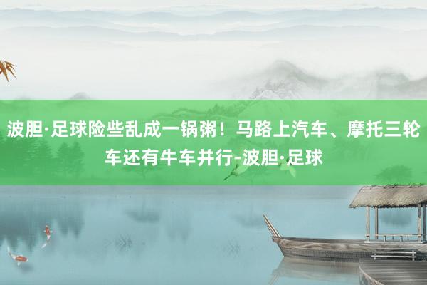 波胆·足球险些乱成一锅粥！马路上汽车、摩托三轮车还有牛车并行-波胆·足球