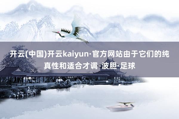 开云(中国)开云kaiyun·官方网站由于它们的纯真性和适合才调-波胆·足球