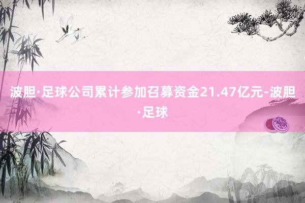 波胆·足球公司累计参加召募资金21.47亿元-波胆·足球
