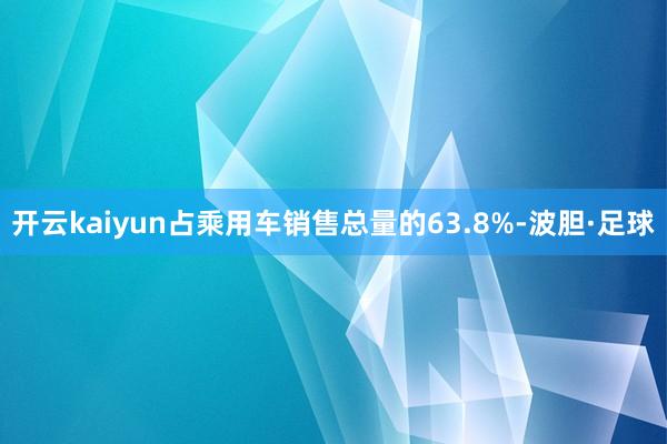 开云kaiyun占乘用车销售总量的63.8%-波胆·足球