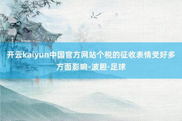 开云kaiyun中国官方网站个税的征收表情受好多方面影响-波胆·足球