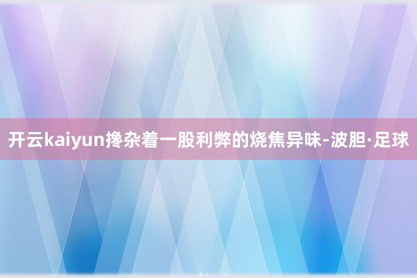 开云kaiyun搀杂着一股利弊的烧焦异味-波胆·足球