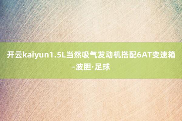 开云kaiyun1.5L当然吸气发动机搭配6AT变速箱-波胆·足球
