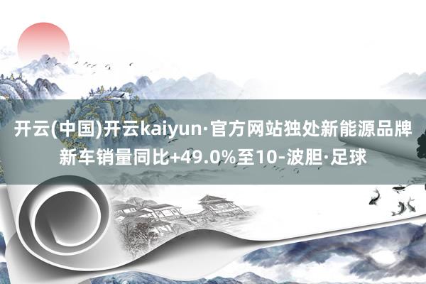 开云(中国)开云kaiyun·官方网站独处新能源品牌新车销量同比+49.0%至10-波胆·足球