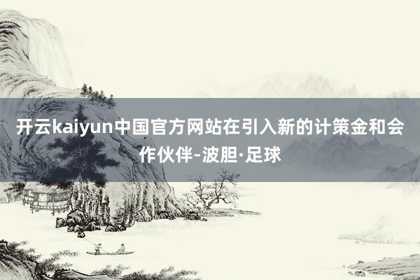 开云kaiyun中国官方网站在引入新的计策金和会作伙伴-波胆·足球