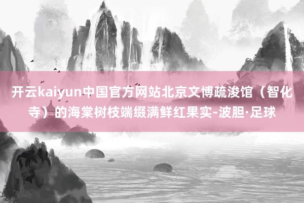 开云kaiyun中国官方网站北京文博疏浚馆（智化寺）的海棠树枝端缀满鲜红果实-波胆·足球