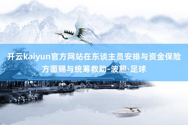 开云kaiyun官方网站在东谈主员安排与资金保险方面赐与统筹救助-波胆·足球