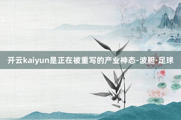 开云kaiyun是正在被重写的产业神态-波胆·足球