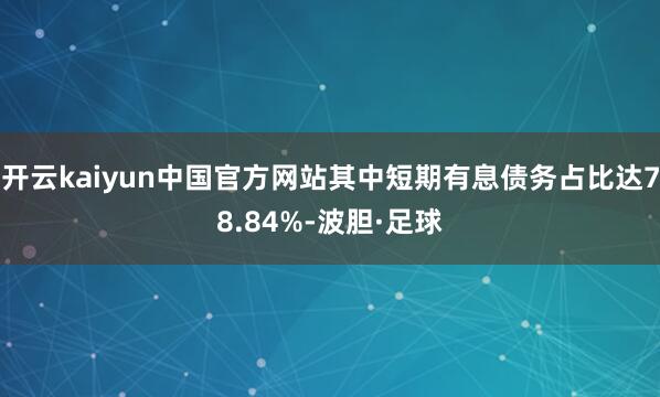 开云kaiyun中国官方网站其中短期有息债务占比达78.84%-波胆·足球