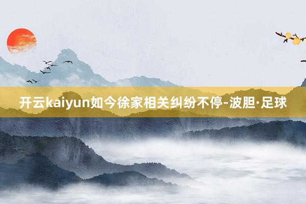 开云kaiyun如今徐家相关纠纷不停-波胆·足球