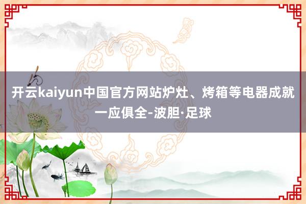 开云kaiyun中国官方网站炉灶、烤箱等电器成就一应俱全-波胆·足球